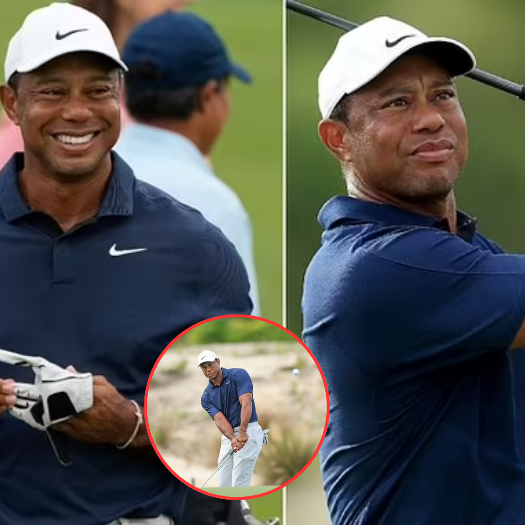Cover Image for Tiger Woods looks relaxed as he shoots even-par in the Hero World Challenge pro-am ahead of competitive comeback… despite claiming his game is ‘rusty’