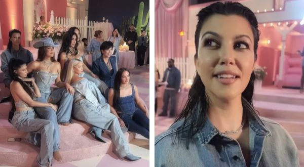 Cover Image for Kourtney Kardashian rocks all-denim look that we’re obsessed with at sister Khloe’s wild birthday bash