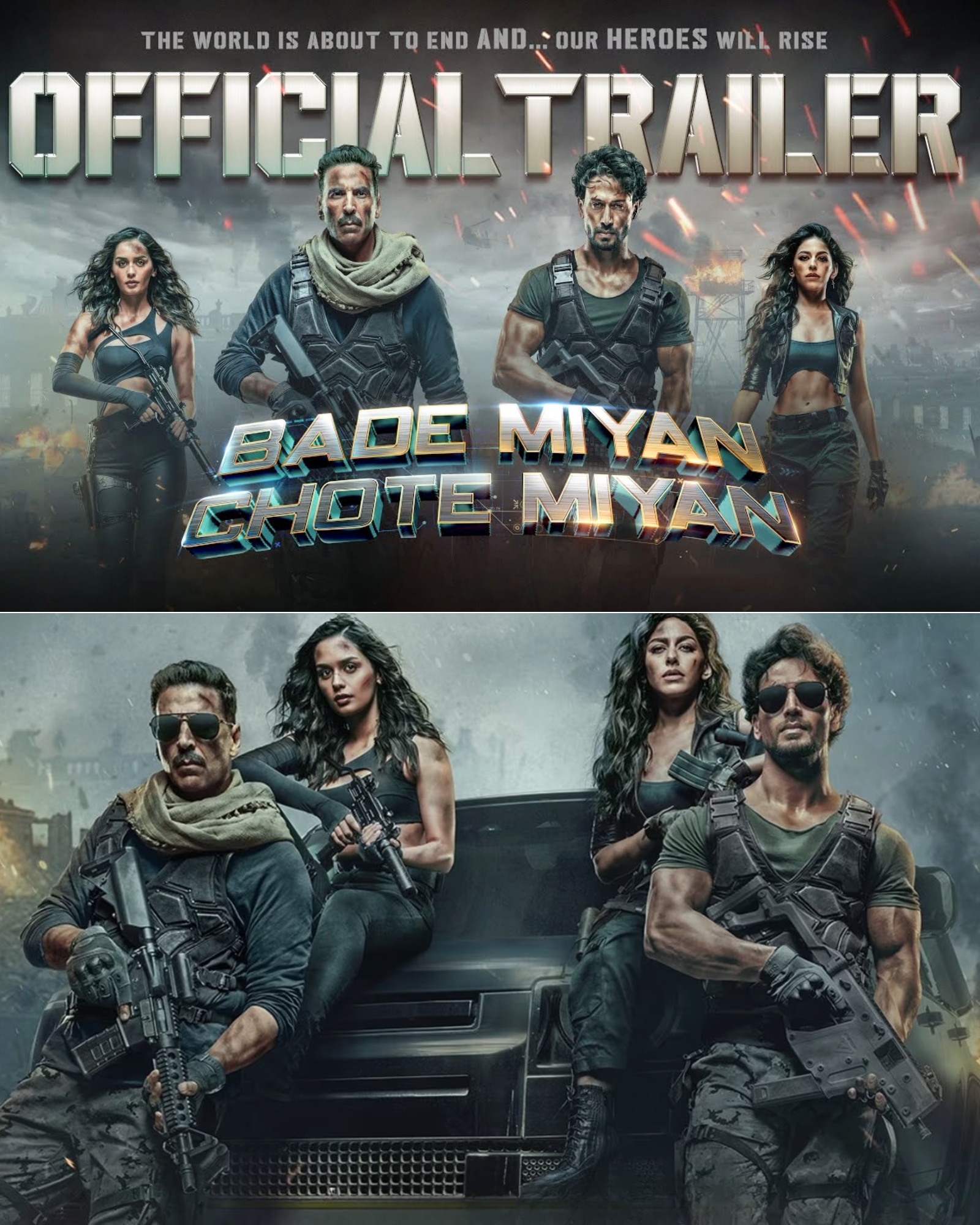 Cover Image for Bade Miyan Chote Miyan | Official Trailer | Akshay Kumar, Tiger Shroff, Prithviraj, Sonakshi Sinha
