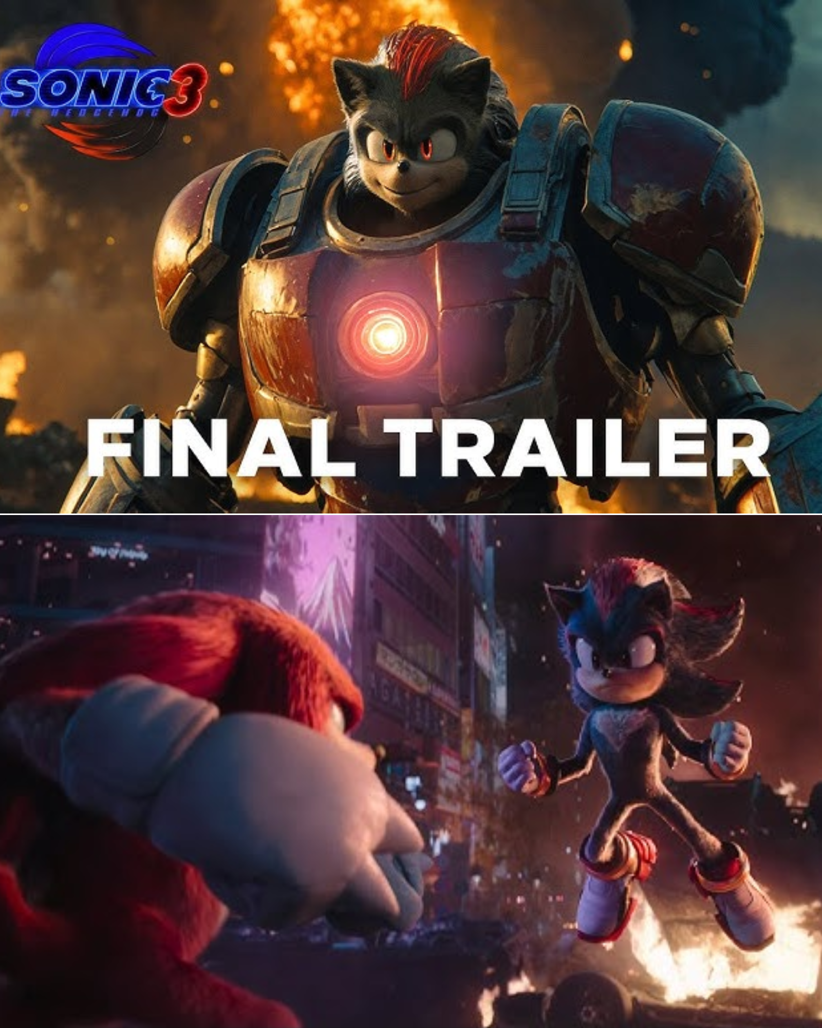 Cover Image for Sonic the Hedgehog 3 | Final Trailer (2024 Movie) Jim Carrey, Keanu Reeves