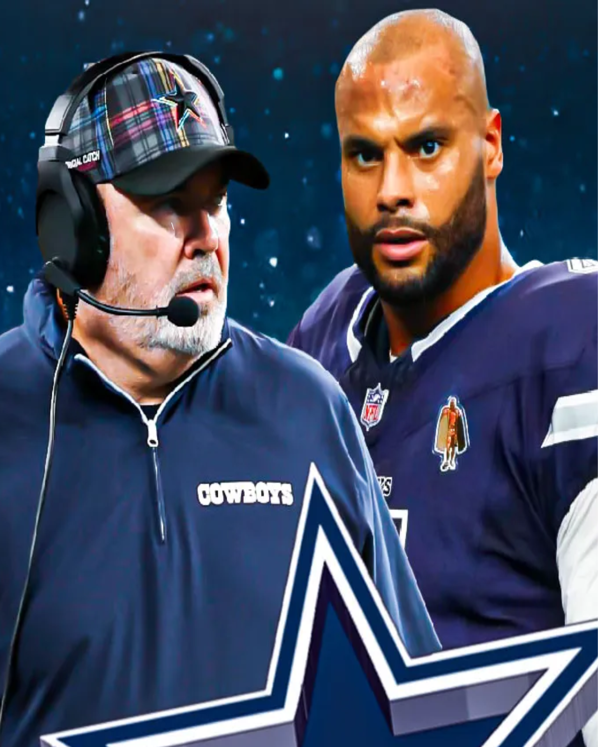 Cover Image for Cowboys’ Mike McCarthy reacts to Dak Prescott’s interception woes