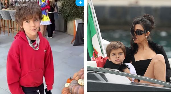 Cover Image for Kourtney Kardashian and Scott Disick’s Son Reign, 9, Shows Off His New Look at Family Halloween Party: ‘Legend’