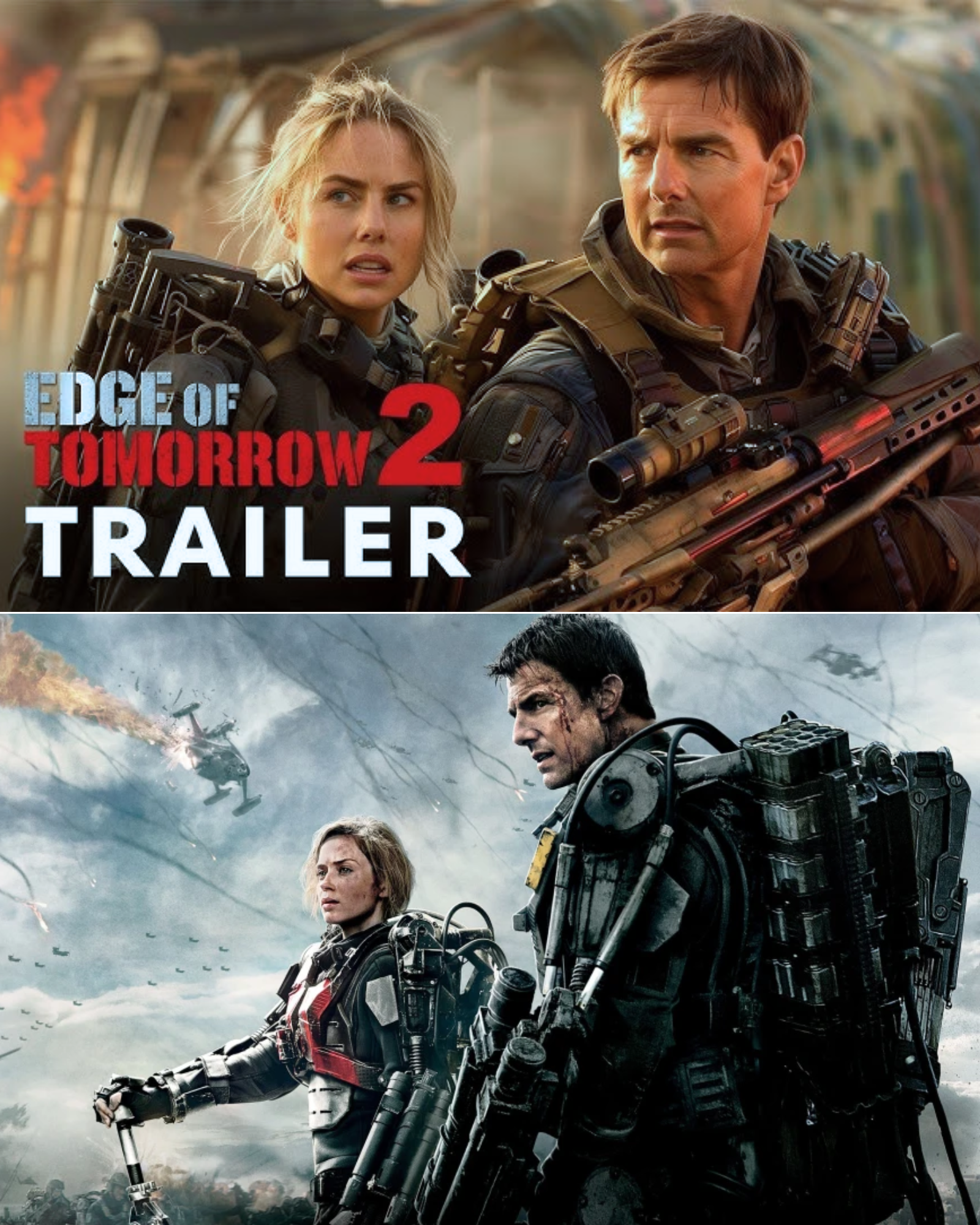 Cover Image for EDGE OF TOMORROW 2 (2024) Tom Cruise, Emily Blunt