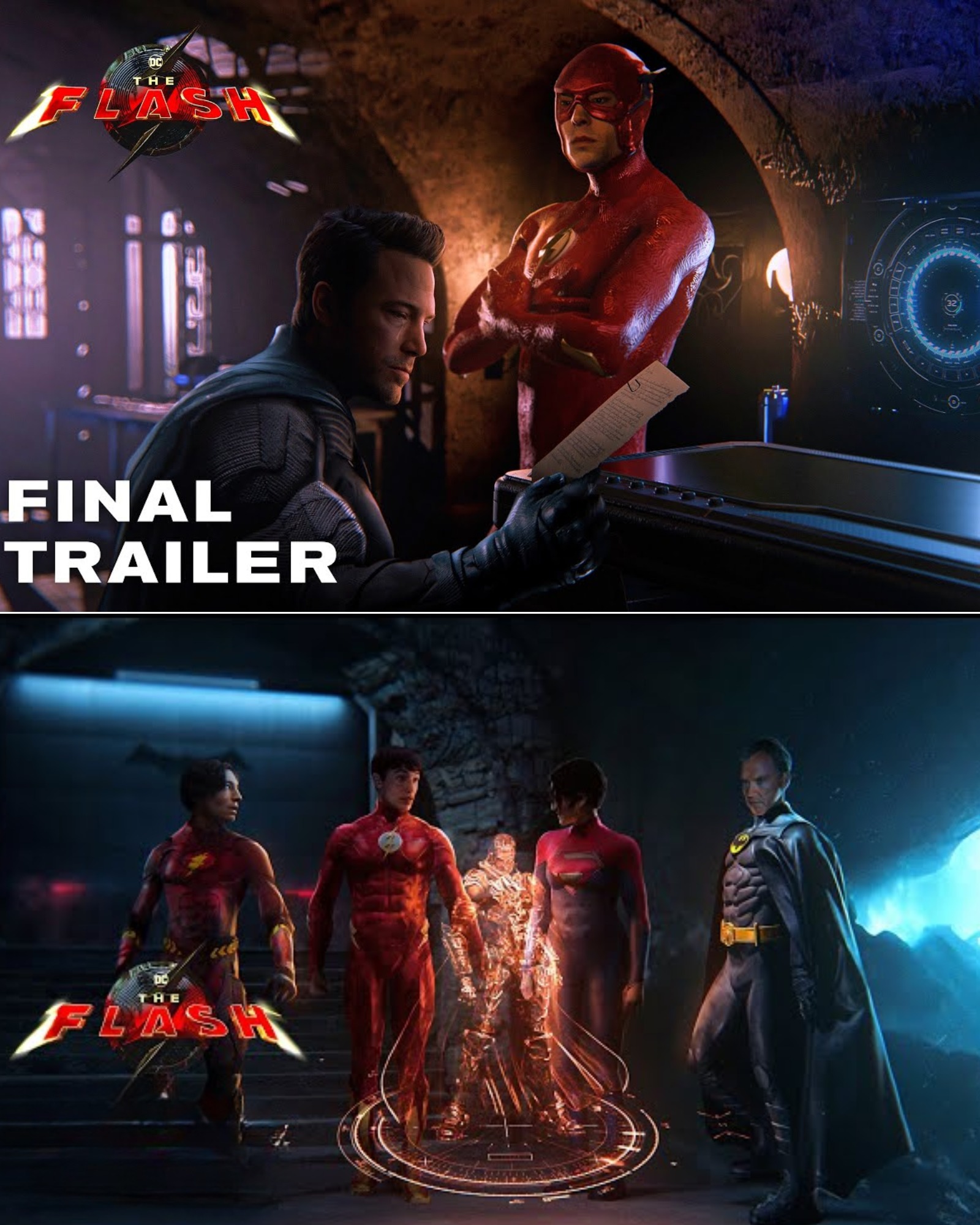 Cover Image for THE FLASH – Final Trailer | Ben Affleck, Michael Keaton, Ezra Miller Movie | Warner Bros