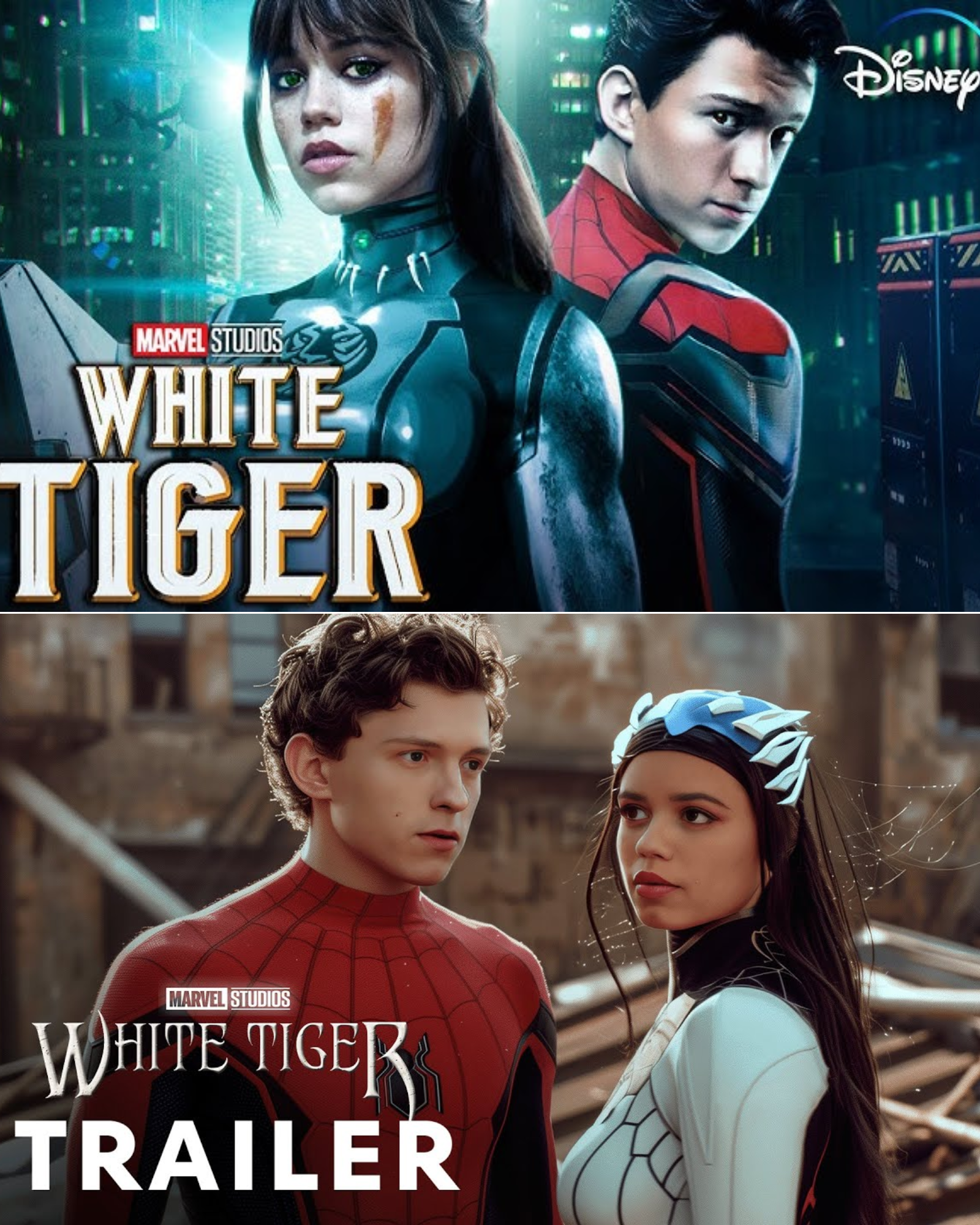 Cover Image for Marvel’s White Tiger (2025) – First Trailer | Jenna Ortega, Tom Holland