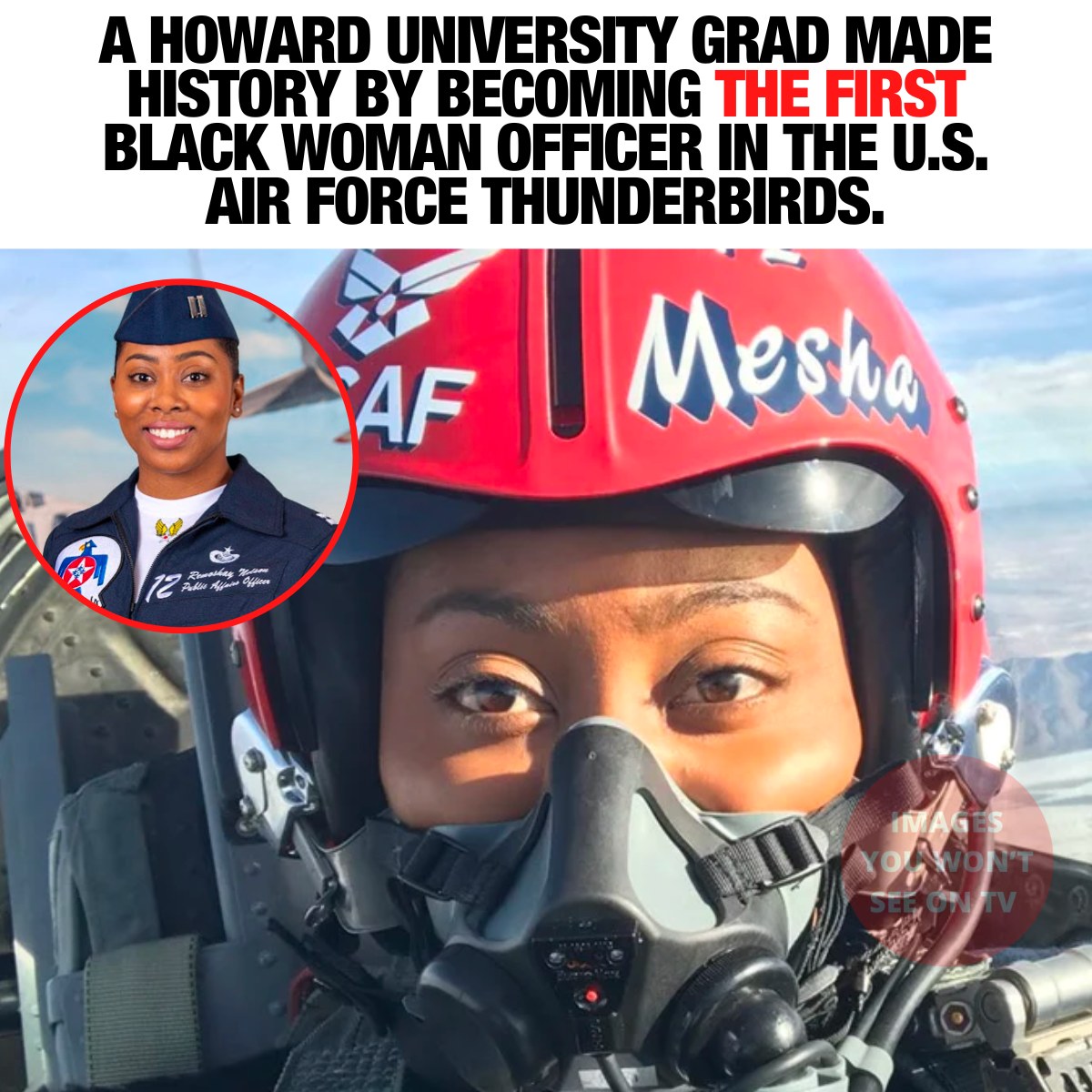 Cover Image for Howard University Alumna Becomes First Black Female Officer In The U.S. Air Force Thunderbirds