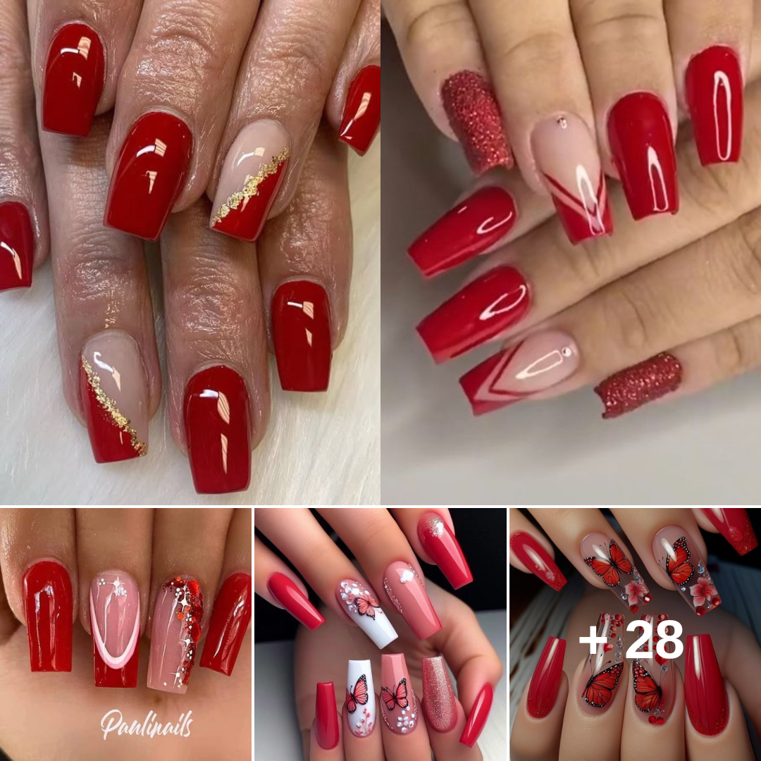 Cover Image for 33 Glamorous Red Nail Designs for a Show-Stopping Prom Look